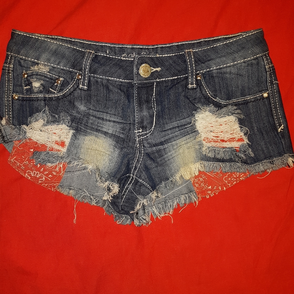 Denim shorts